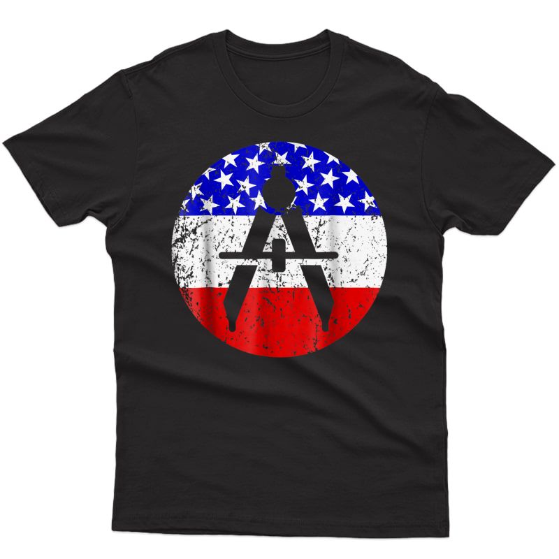 American Flag Architect Engineer Shirt - Compass Shirt
