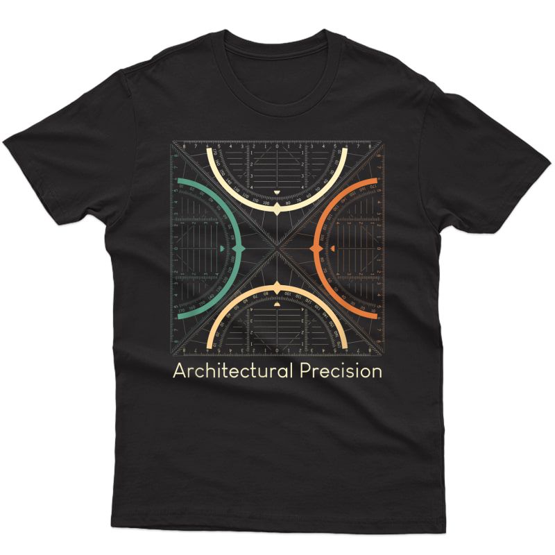 Architect Vintage Art Designs Architectural Precision T-shirt