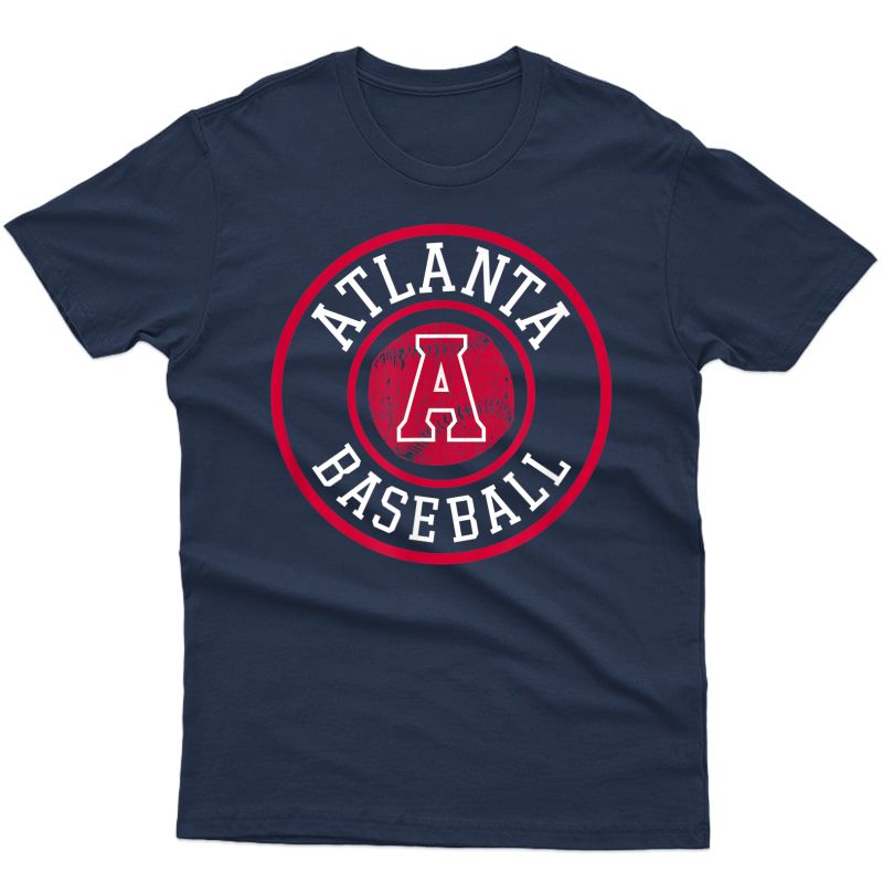 Atlanta Baseball | Atl Pride Brave Retro Badge Gift T-shirt