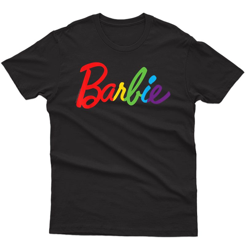Barbie-rainbow-logo T-shirt