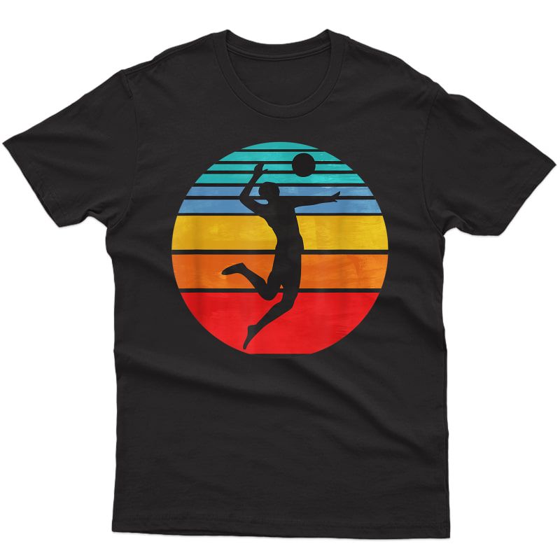 Beach Volleyball Retro Vintage 70s 80s Player Coach Gift T-shirt