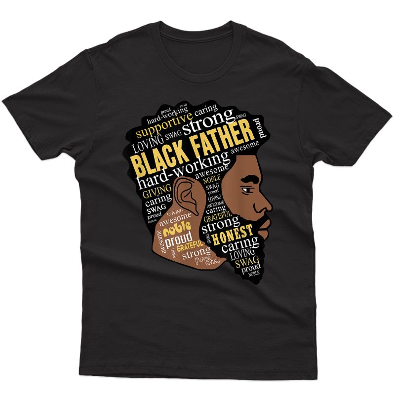 Black Father Black Lives Matter Black Dad Father's Day T-shirt