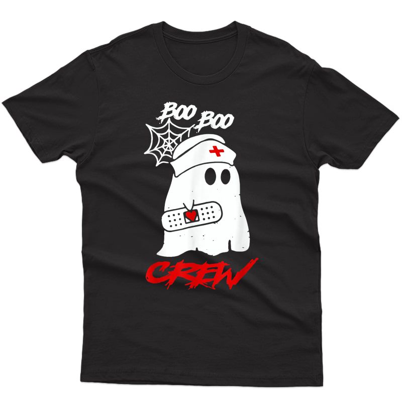 Boo Boo Crew Nurse Ghost Funny Halloween Costume Gift T-shirt