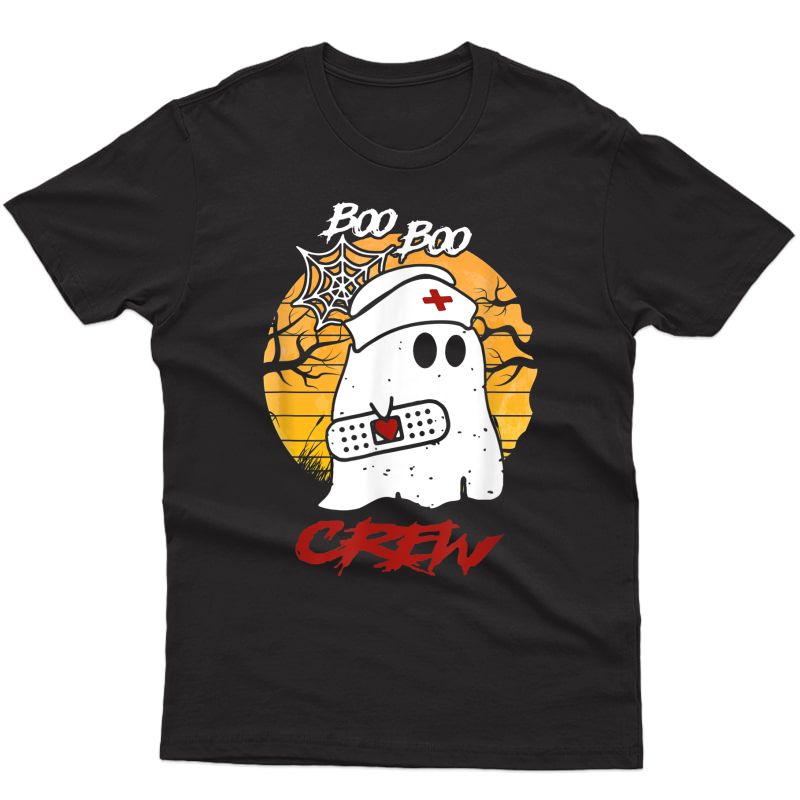 Boo Boo Crew Nurse Ghost T-shirt Halloween Costume Gift T-shirt