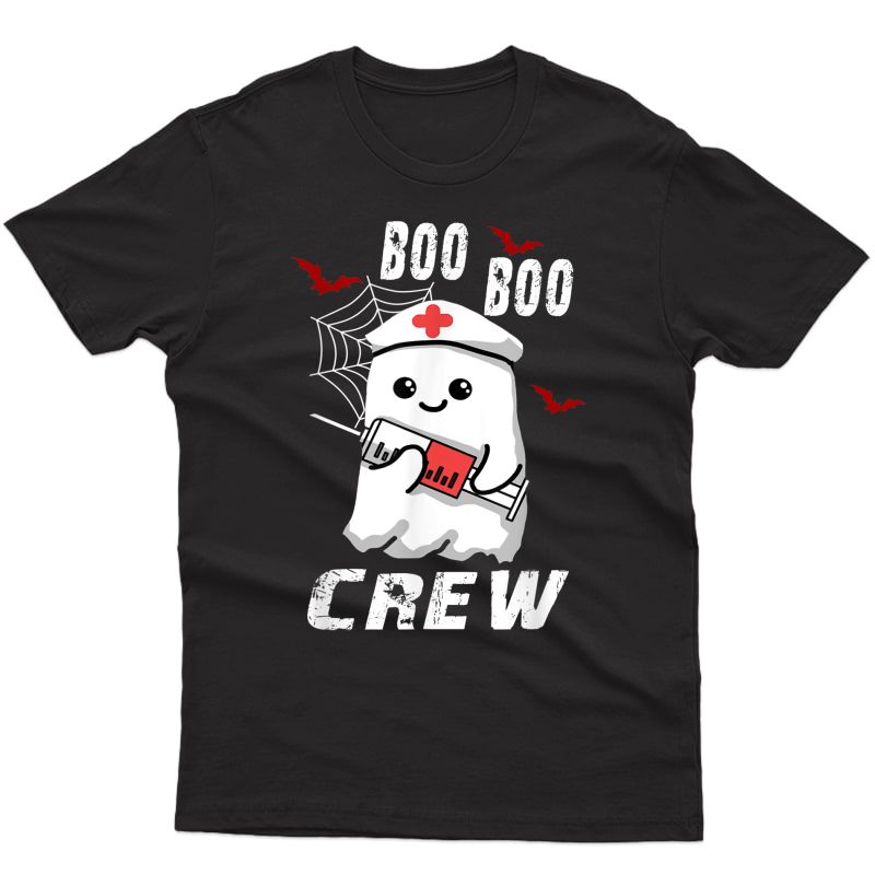 Boo Boo Crew Nurse Ghost T-shirt Halloween Costume Gift