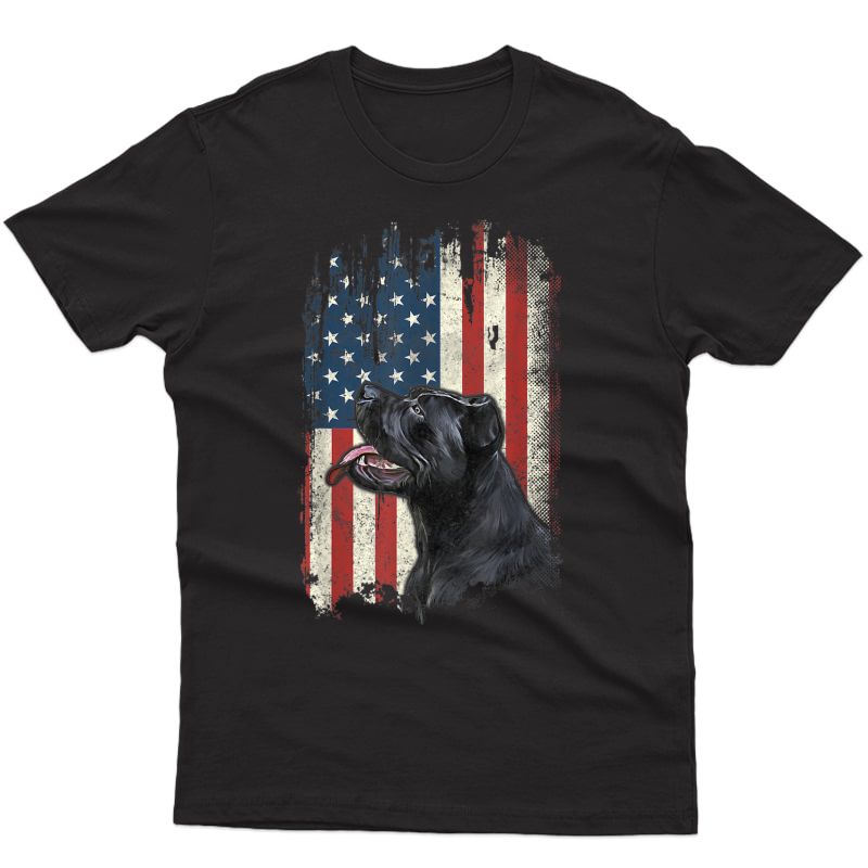 Cane Corso American Flag Shirt Usa Patriotic Dog Lover Gifts T-shirt