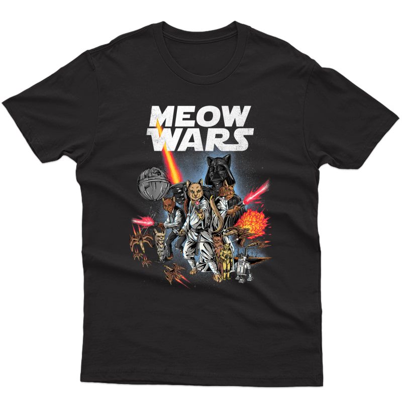 Cat Shirt Meow Wars Funny Cat Wars Shirt Cat T-shirt