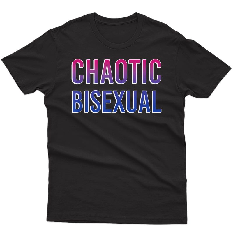 Chaotic Bisexual Pride Flag T-shirt