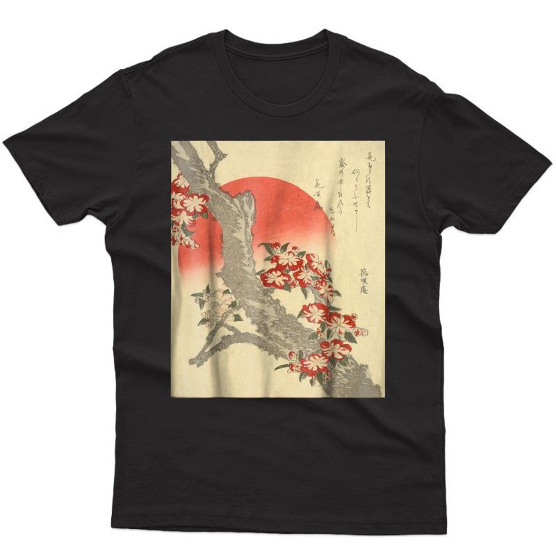 Ry Blossoms Katsushika Hokusai, W/ Poem By Tawara, Tokyo Shirts