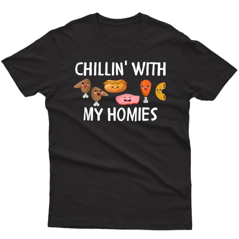 Chicken Wing Hotdog Bologna Chicken Macaroni, Chillin Kawaii T-shirt