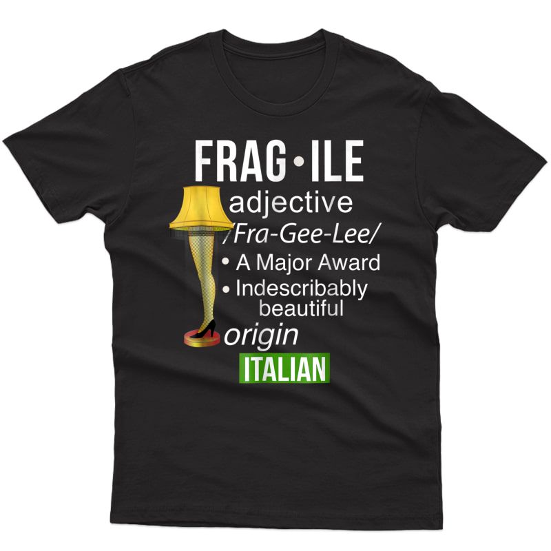 Christmas Leg Lamp Fragile Definition Funny Major Award Ts Shirts