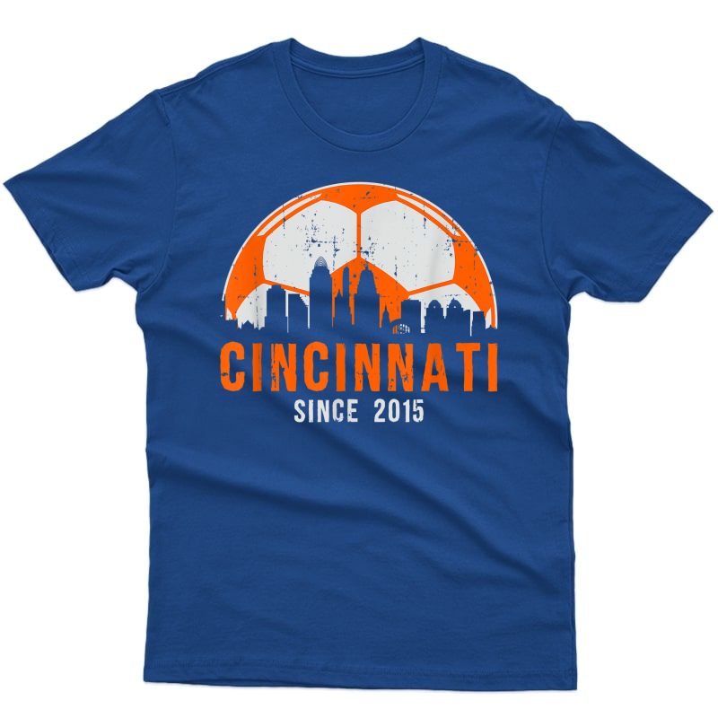 Cincinnati Skyline Soccer Fc Futbol Ohio T-shirt
