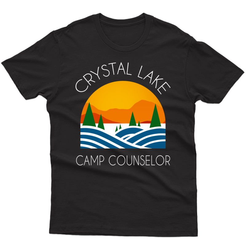 Crystal Lake Camping And Fun Camp Counselor Happy Camper Pullover Shirts