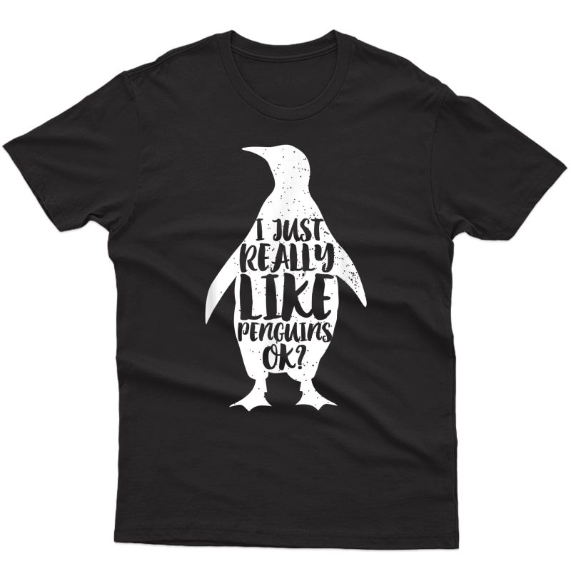 Cute Penguin Shirt Funny Animal Cool Penguin Shirt Bird Love T-shirt