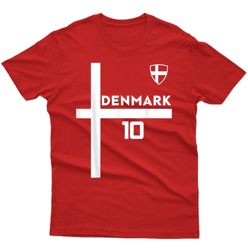 Denmark Soccer Style Fodbold Danmark T-shirt