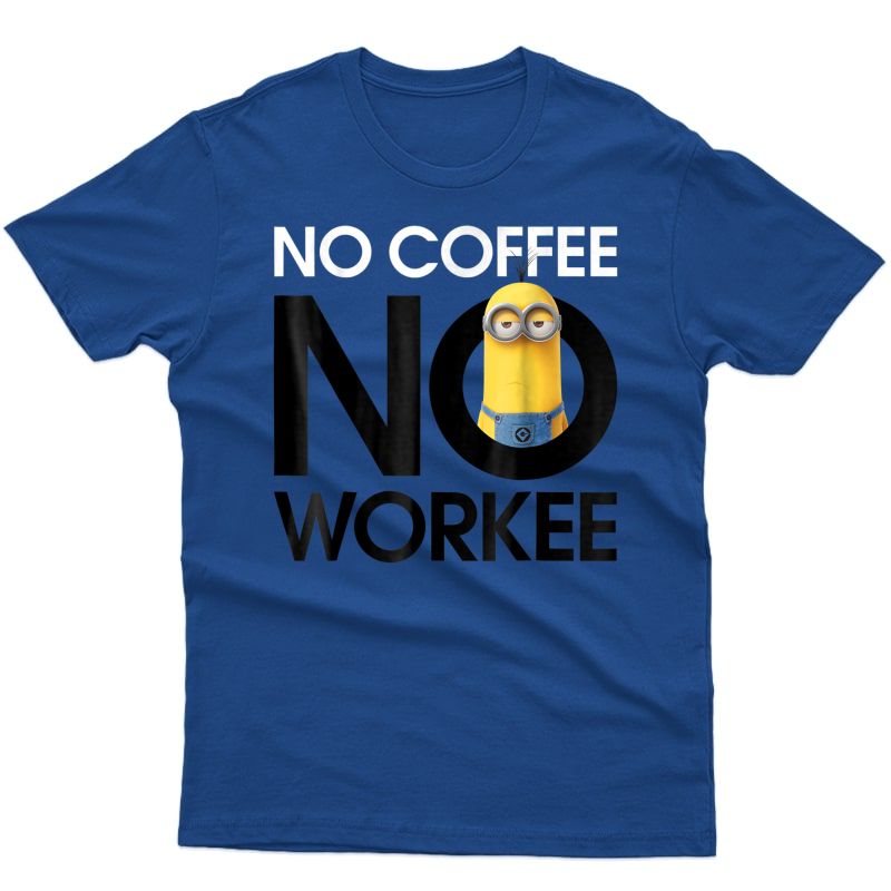 Despicable Me Minions No Coffee No Workee Graphic T-shirt