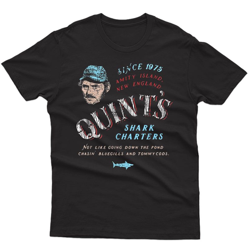 Est 1975 Quint S Shark Fishing Amity Island You T-shirt
