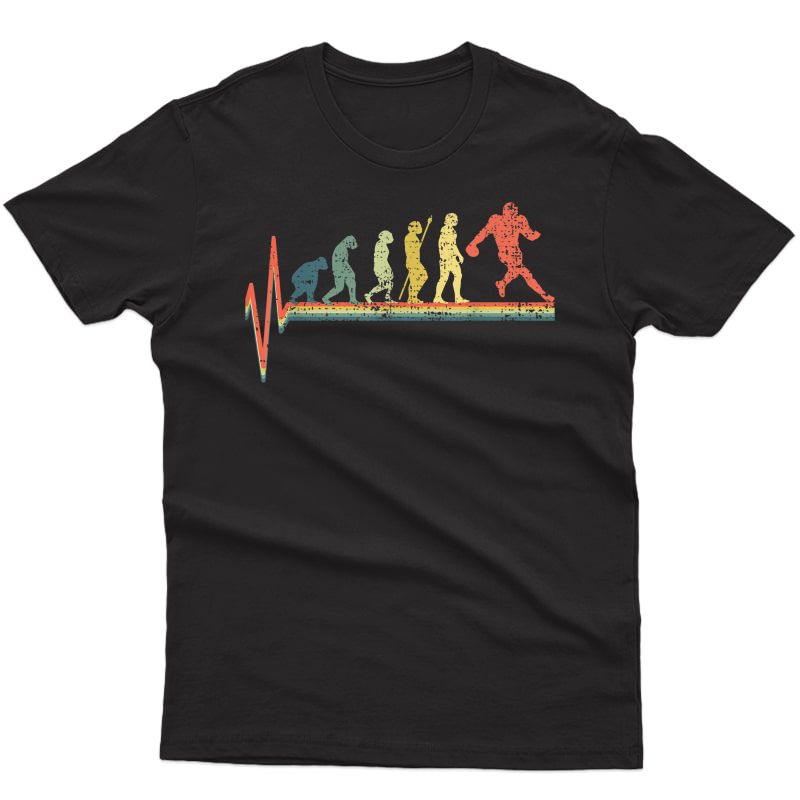 Football Tshirt Funny Evolution T-shirt Vintage Gift Tee