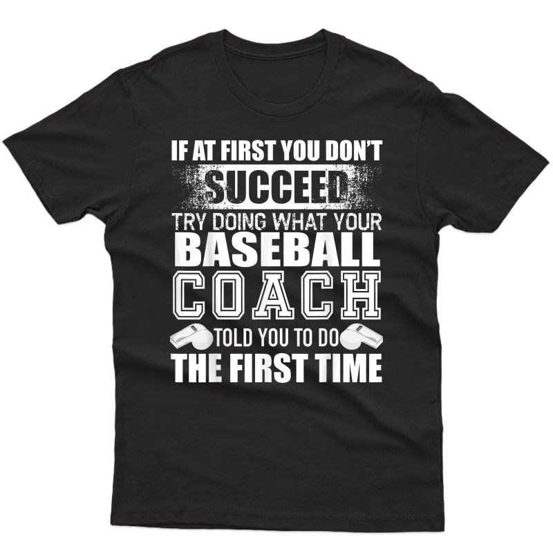 Funny Baseball Coach Tshirt Thank You Gift For Coaches