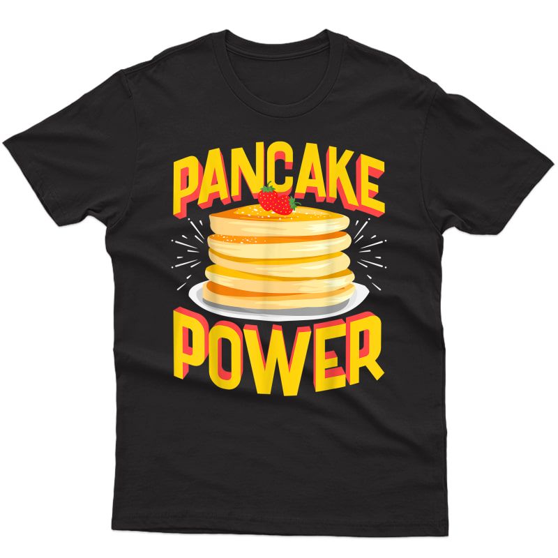 Funny Pancake Power, Bodybuilding Pre-workout T-shirt T-shirt
