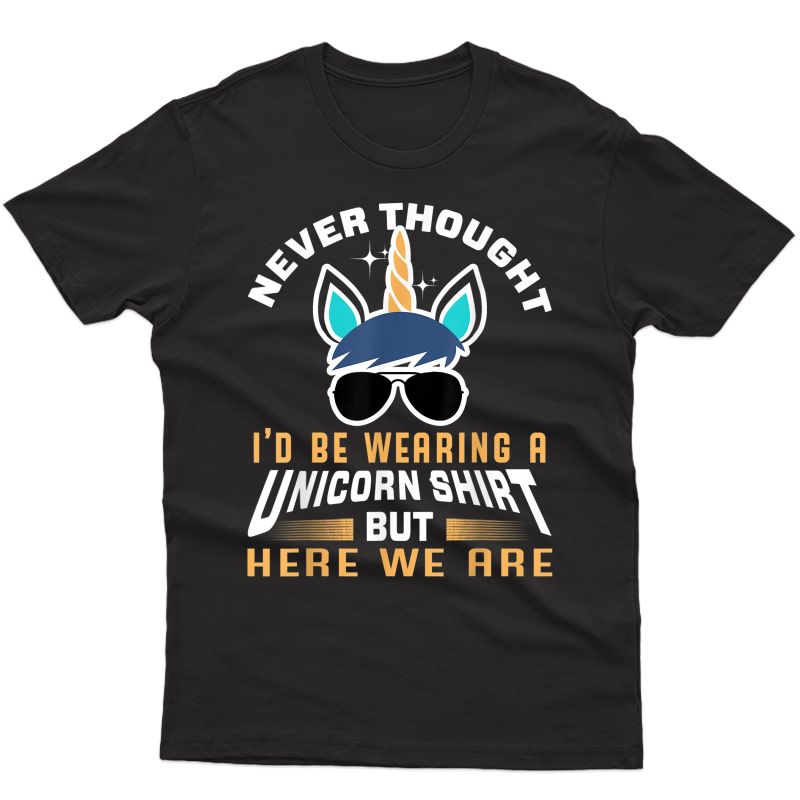 Funny Unicorn T-shirt For Papa Dad Grandpa Big Brother 