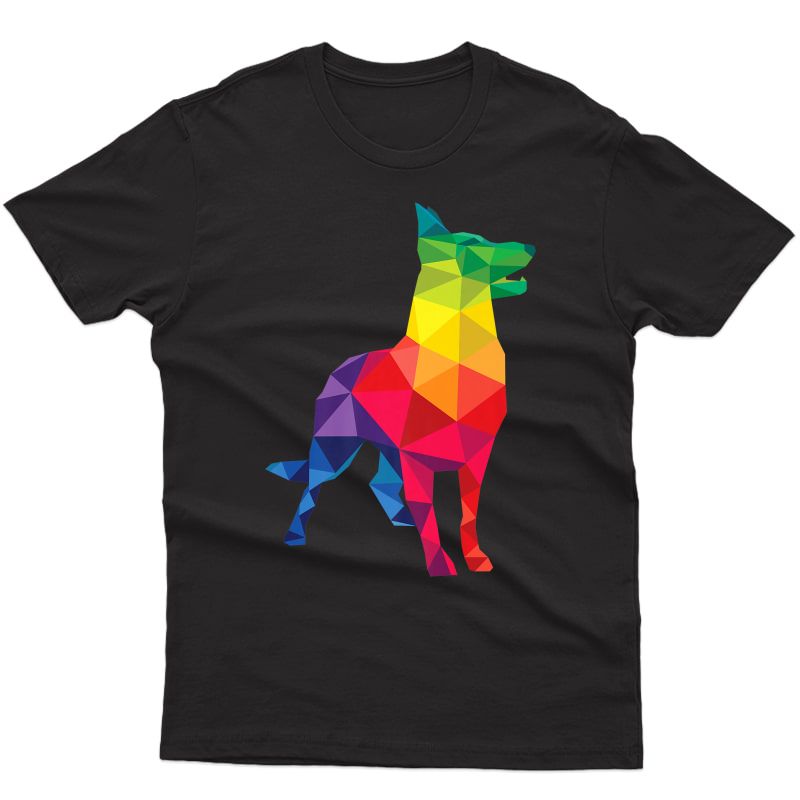 German Shepherd Gay Pride Lgbt Rainbow Flag Dog Lovers Lgbtq Premium T-shirt