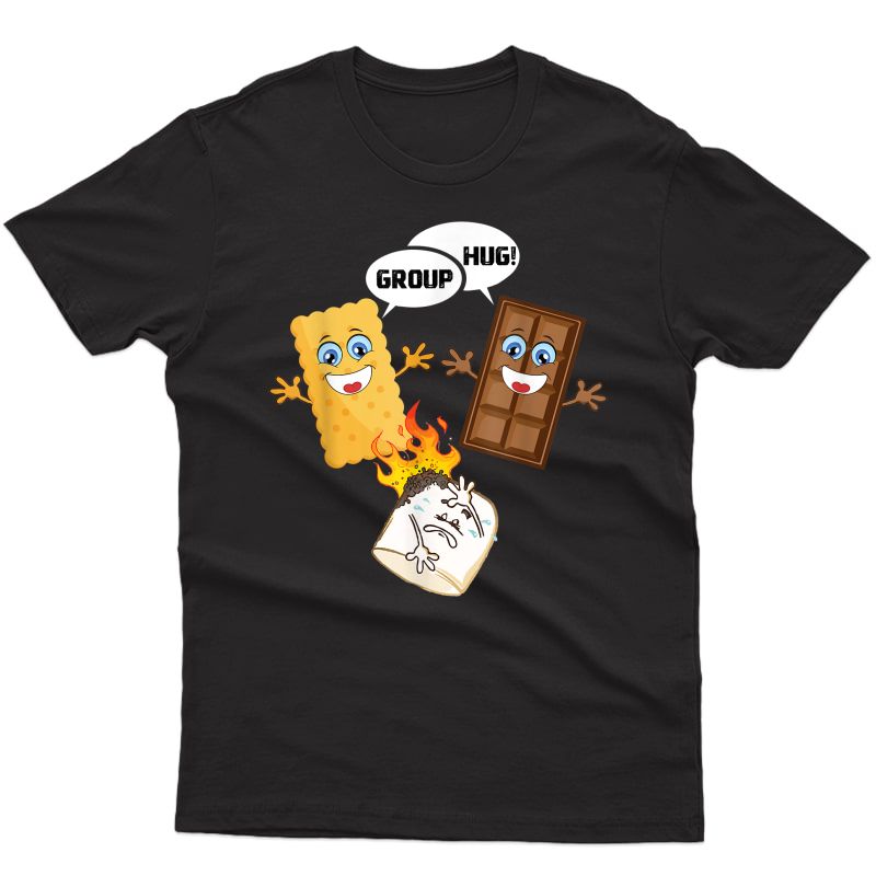Group Hug Funny Smores Chocolate Marshmallow Camping Gift T-shirt
