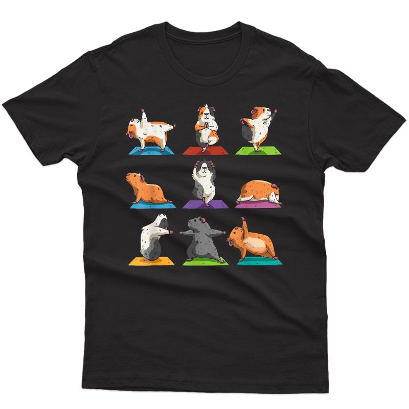 Guinea Pig Yoga Position Workout Gift T-shirt