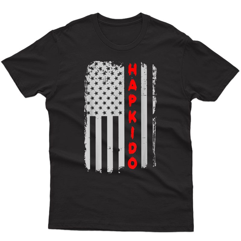 Hapo Korean Martial Arts American Flag T-shirt