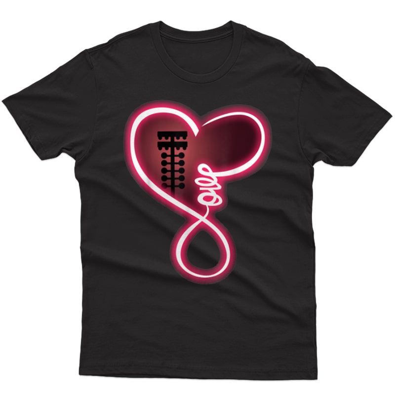 Heart Love Drag Racing Funny T-shirt
