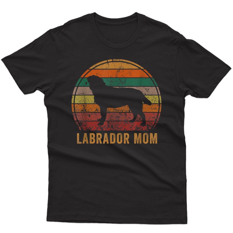 Labrador Mom T Shirts Lab Yellow Black Labrador Retriever T-shirt