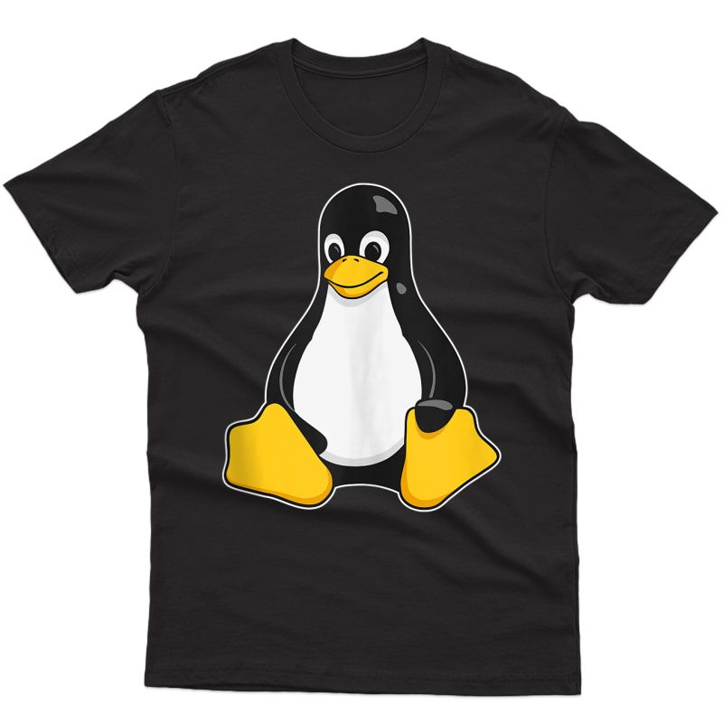 Linux Mascot Tux The Penguin Enhanced Black Gift Tank Top Shirts