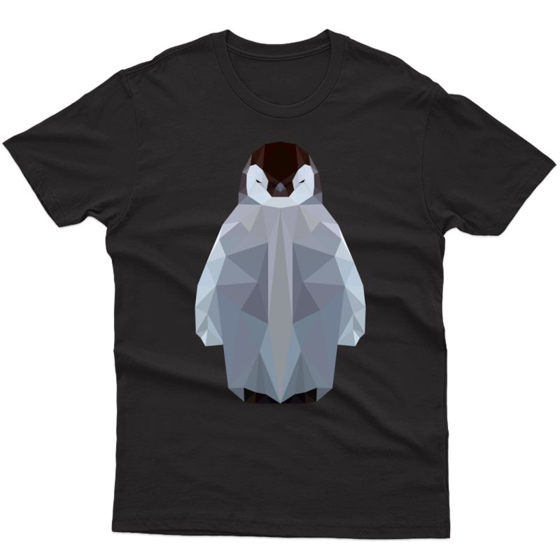 Penguin In Geometric Minimal Animal Pattern Shirts