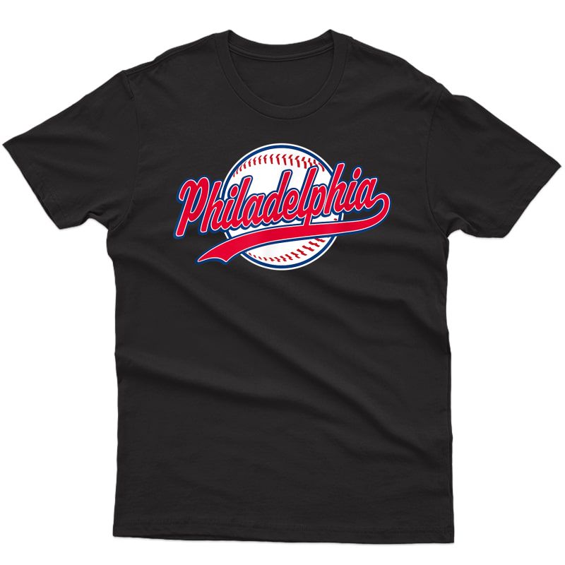 Philadelphia Philly Vintage Baseball Throwback Retro Design T-shirt