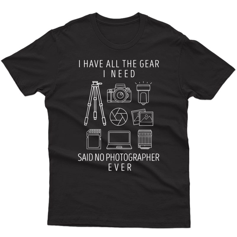 Photography Lover Gift T-shirt Funny Camera Photographer Tee T-shirt
