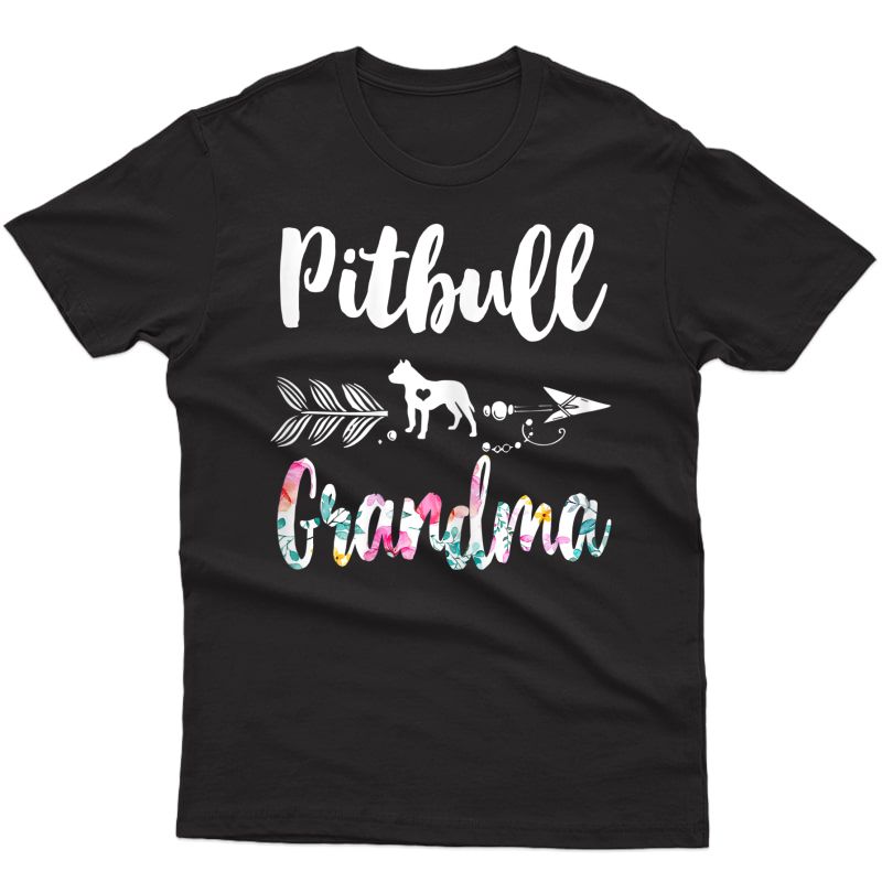 Pitbull Grandma Shirt Pitbull Shirt Cute Grandma Tees T-shirt