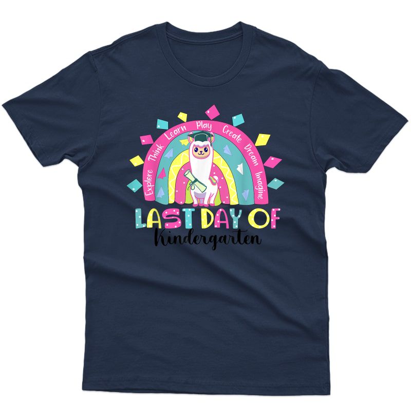Rainbow Last Day Of School Kindergarten Tea Student T-shirt