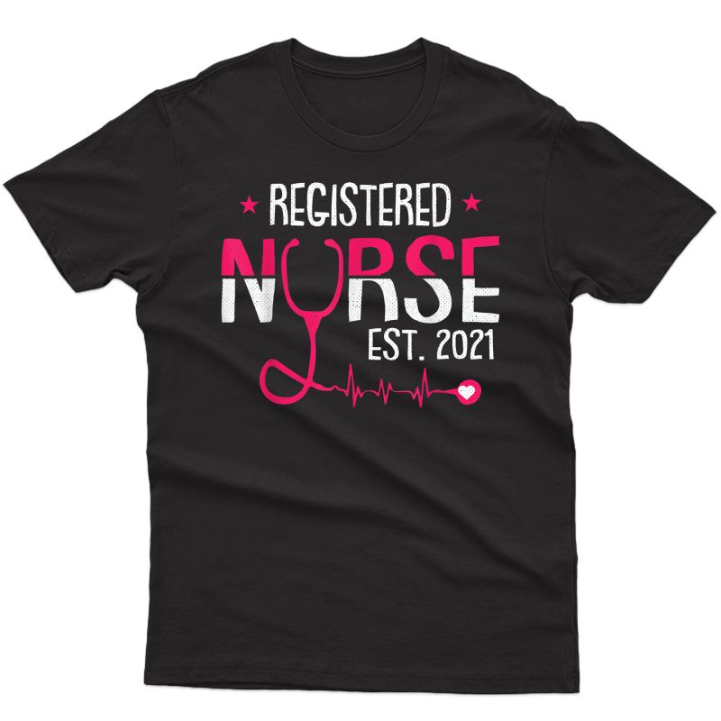 Registered Nurse Est 2021 Nursing Student Rn Graduation Gift T-shirt