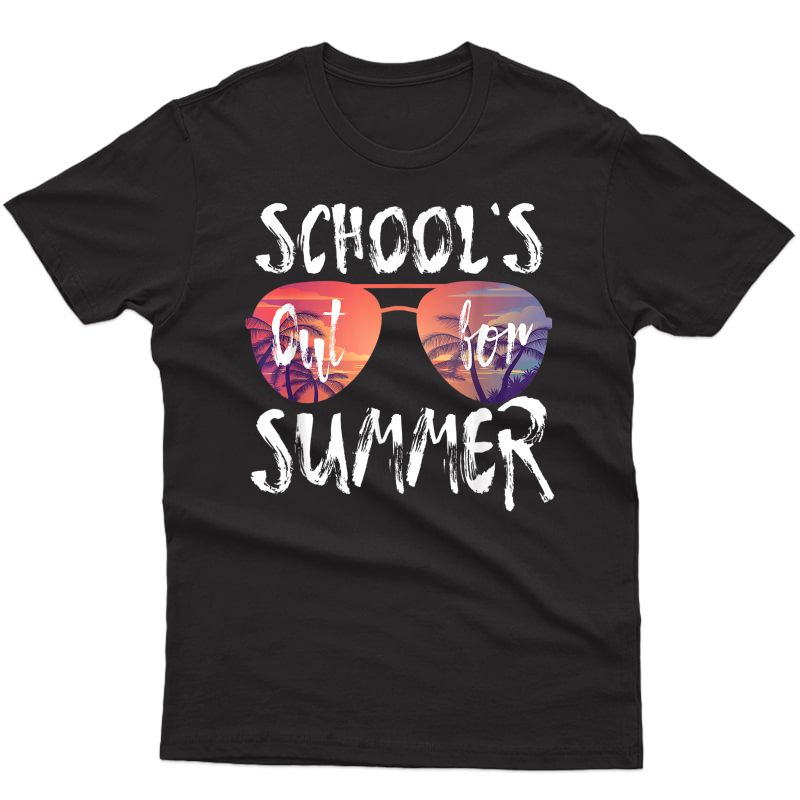 Retro Schools Out For Summer Last Day Of School Tea Gift T-shirt