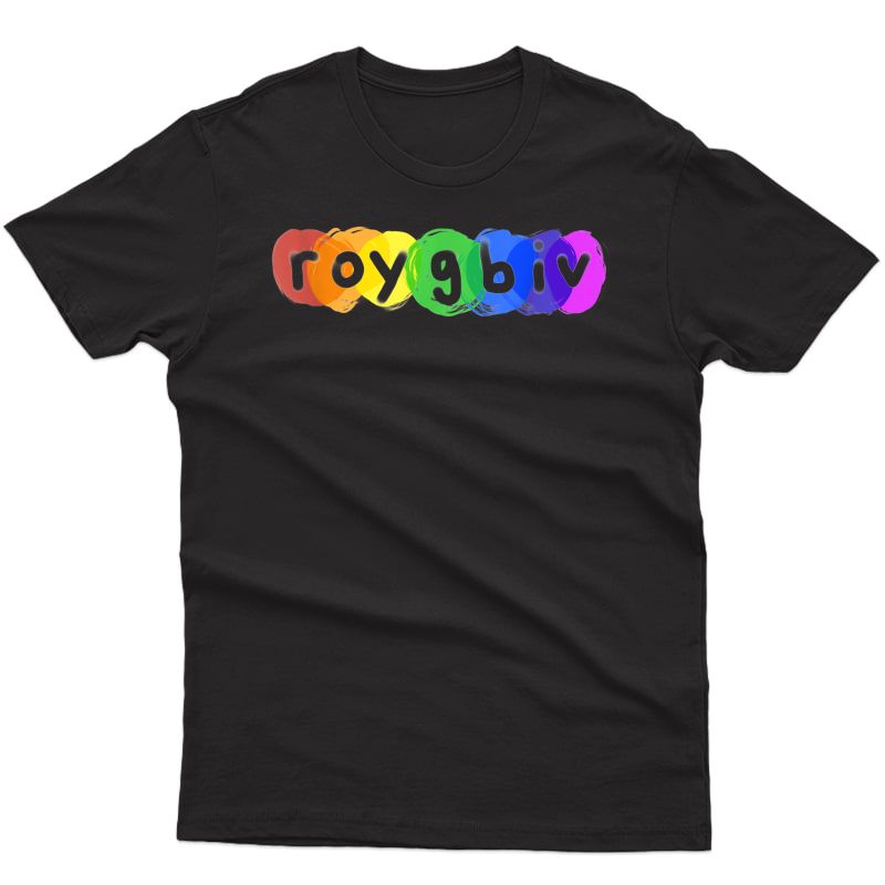 Roygbiv Rainbow Paint T Shirt For Artist Art Student Tea