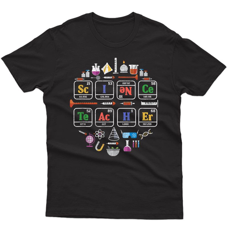 Science Tea Periodic Table Chemistry Elets Xmas Gift T-shirt