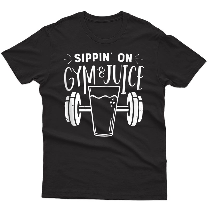 Sippin On Gym And Juice Funny Vegetarian Vegan For Tank Top Shirts