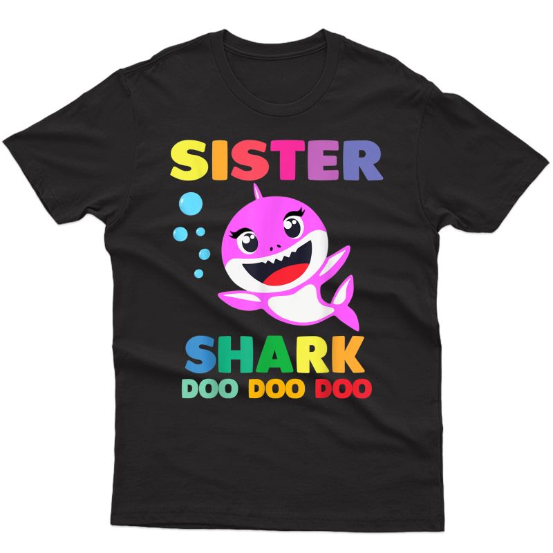 Sister Shark T-shirt Doo Doo Mommy Daddy Brother Baby Tshirt T-shirt