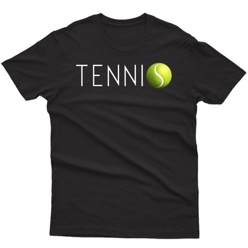Tennis T Shirt For & Cool Text Tennis Ball T-shirt