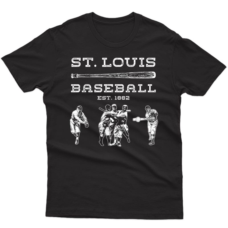 Vintage St. Louis Baseball Cardinal Retro Gift T-shirt