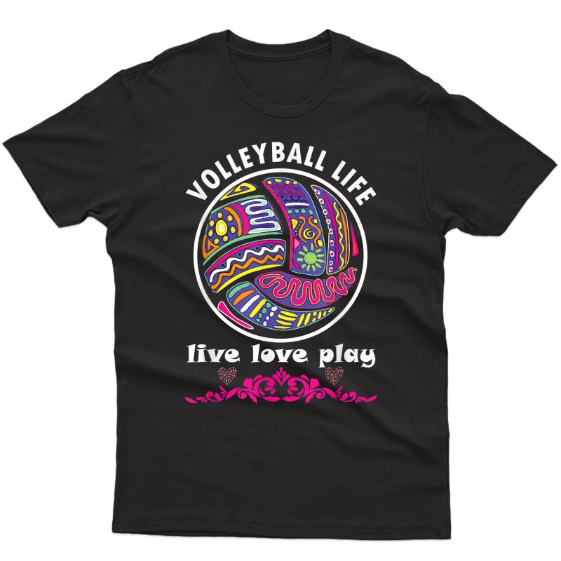 Volleyball Life Girls Team T-shirt