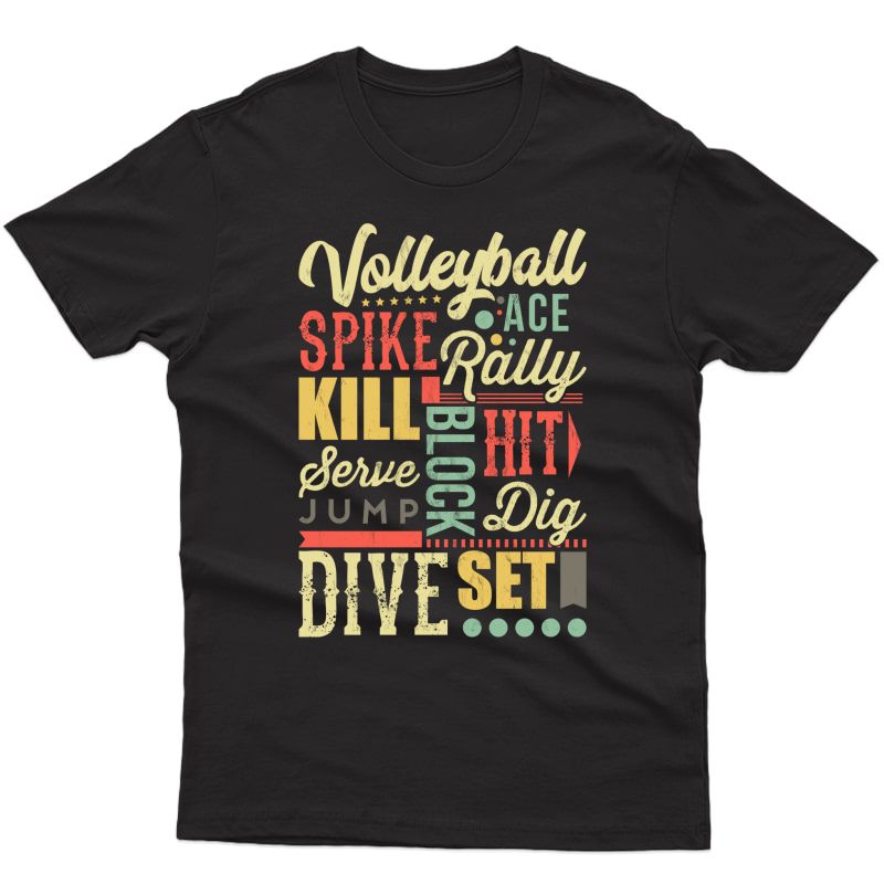Volleyball Quote Shirt Teen Coach Player Mom Gifts T-shirt