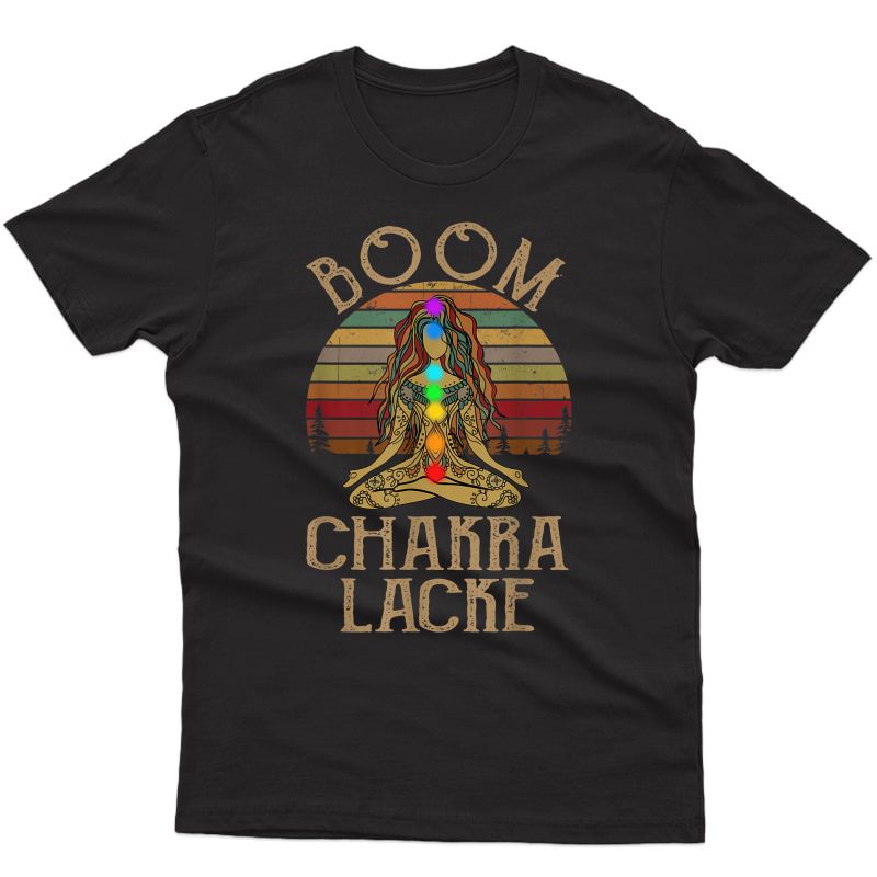  Yoga Boom Chakra Lacke T-shirt For Vintage Yoga Tees