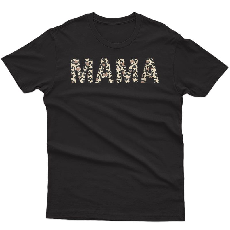  Mama Leopard Cheetah Print Mother's Day T-shirt