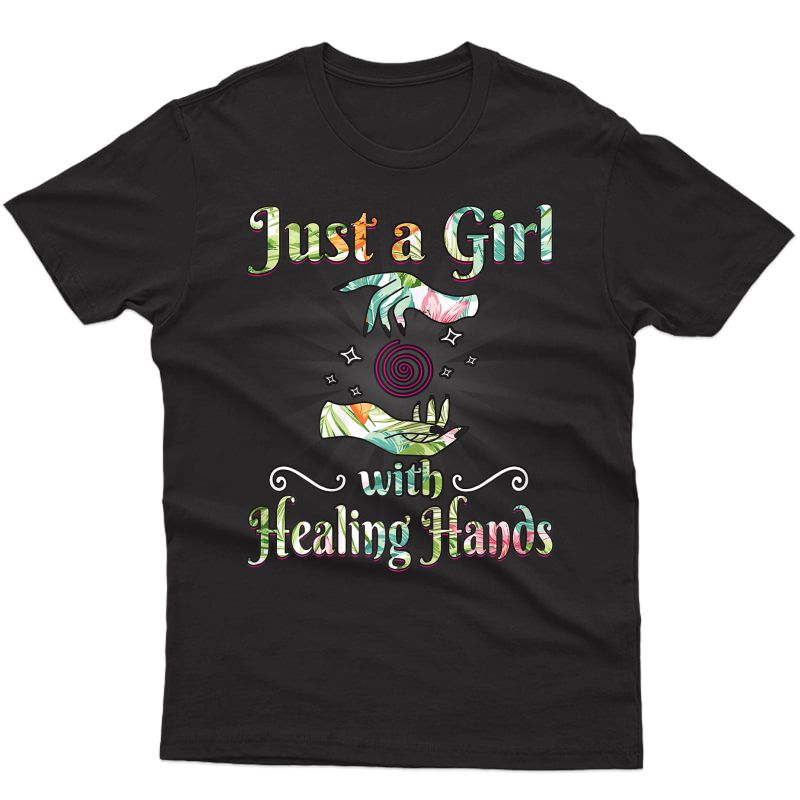 Massage Therapist T-shirt Just A Girl With Healing Hands T-shirt
